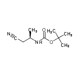 structure of CAS# 170367-68-7, 2-Methyl-2-Propanyl [(2R)-1-Cyano-2-Propanyl]Carbamate;(R)-tert-butyl (1-cyanopropan-2-yl)carbamate