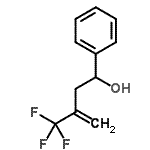 structure of CAS# 1705-16-4, 1-Phenyl-3-(Trifluoromethyl)-3-Buten-1-Ol