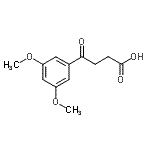 结构式 CAS# 17103-70-7, 4-(3,5-二甲氧基苯基)-4-氧代丁酸