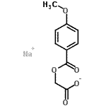 CAS#: 17114-82-8， Sodium 2-(4-Methoxybenzoyl)Oxyacetate