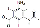 结构式 CAS# 1713-07-1, 3-乙酰氨基-5-氨基-2,4,6-三碘苯甲酸