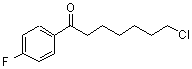 structure of CAS# 17135-47-6, 7-Chloro-1-(4-Fluorophenyl)-1-Heptanone;7-Chloro-1-(4-fluorophenyl)-1-oxoheptane;7-Chloro-1-(4-fluoro-phenyl)-heptan-1-one;ZINC02378506