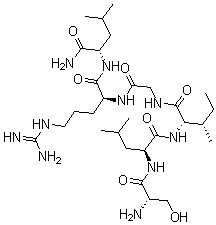结构式 CAS# 171436-38-7, L-丝氨酰-L-亮氨酰-L-异亮氨酰甘氨酰-L-精氨酰-L-亮氨酰胺