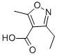 structure of CAS# 17147-85-2, 3-Ethyl-5-Methyl-4-Isoxazolecarboxylicacid