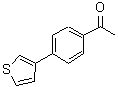 结构式 CAS# 172035-84-6, 1-[4-(3-噻吩基)苯基]乙酮