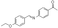 structure of CAS# 17224-17-8, 1-{4-[(E)-(4-Ethoxybenzylidene)Amino]Phenyl}Ethanone;1-{4-[(4-ethoxybenzylidene)amino]phenyl}ethanone;4-Ethoxybenzylidene-4-acetylaniline;N-(4-Ethoxybenzylidene)-4-acetylaniline