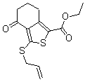 structure of CAS# 172516-32-4, 4,5,6,7-Tetrahydro-4-Oxo-3-(2-Propen-1-Ylthio)-Benzo[c]Thiophene-1-Carboxylic Acid Ethyl Ester;ETHYL 3-(ALLYLTHIO)-4-OXO-4,5,6,7-TETRAHYDROBENZO[C]THIOPHENE-1-CARBOXYLATE