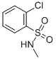 结构式 CAS# 17260-67-2, 2-氯-N-甲基-苯磺酰胺