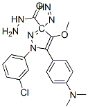 CAS#: 172701-52-9， 1-(3-Chlorophenyl)-5-(4-Dimethylaminophenyl)Diazenyl-4-Methoxypyrazole-3-Carbohydrazide
