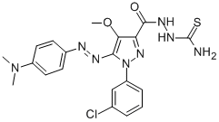 CAS#: 172701-55-2， N-Carbamothioylimino-1-(3-Chlorophenyl)-5-[2-(4-Dimethylaminophenyl)Hydrazinyl]-4-Methoxypyrazole-3-Carboxamide