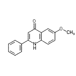 structure of CAS# 17282-70-1, 6-Methoxy-2-Phenyl-4-Quinolinol;6-Methoxy-2-phenyl-1H-quinolin-4-one;6-Methoxy-2-phenyl-4(1H)-quinolinone;6-Methoxy-2-phenyl-4-quinolinol