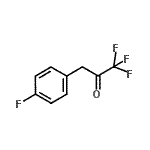 结构式 CAS# 1735-92-8, 1,1,1-三氟-3-(4-氟苯基)丙酮