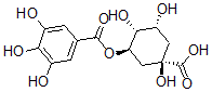 structure of CAS# 17365-11-6, Theogallin;(1S,3R,4R,5R)-1,3,4-Trihydroxy-5-(3,4,5-Trihydroxybenzoyl)Oxy-Cyclohexane-1-Carboxylic Acid;(1S,3R,4R,5R)-1,3,4-Trihydroxy-5-[Oxo-(3,4,5-Trihydroxyphenyl)Methoxy]-1-Cyclohexanecarboxylic Acid;(1S,3R,4R,5R)-1,3,4-Trihydroxy-5-(3,4,5-Trihydroxyphenyl)Carbonyloxy-Cyclohexane-1-Carboxylic Acid