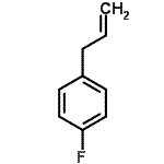 结构式 CAS# 1737-16-2, 1-烯丙基-4-氟苯
