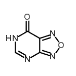 CAS 登录号：17376-66-8， [1,2,5]恶二唑并[3,4-d]嘧啶-7(3H)-酮