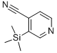 结构式 CAS# 17379-38-3, 3-(三甲基硅烷基)-4-吡啶甲腈