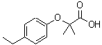 structure of CAS# 17413-77-3, 2-(4-Ethylphenoxy)-2-Methylpropanoic Acid;2-(4-Ethylphenoxy)-2-methylpropanoic acid;MFCD03422277