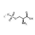 structure of CAS# 17436-02-1, Potassium,[(2S)-2-Amino-2-Carboxy-Ethyl] Sulfate;L-Serine O-sulfate potassium salt;L-SERINEO-SULFATEPOTASSIUMSALT;S5006_SIGMA