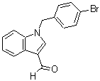structure of CAS# 174367-70-5, 1-(4-Bromobenzyl)-1H-Indole-3-Carbaldehyde;1-(4-Bromo-benzyl)-1 H -indole-3-carbaldehyde;1-[(4-bromophenyl)methyl]indole-3-carbaldehyde;A1988/0083601