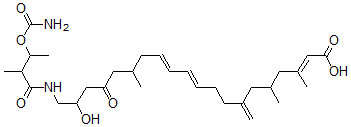 CAS#: 174513-95-2， (2E,10E,12E)-20-[(3-Carbamoyloxy-2-Methylbutanoyl)Amino]-19-Hydroxy-3,5,15-Trimethyl-7-Methylidene-17-Oxoicosa-2,10,12-Trienoic Acid