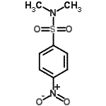 结构式 CAS# 17459-03-9, N,N-二甲基-4-硝基苯磺酰胺