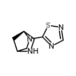 CAS#: 174823-39-3， (1S)-2-(1,2,4-Thiadiazol-5-Yl)-2,5-Diazabicyclo[2.2.1]Heptane