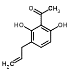 CAS#: 17488-71-0， 1-(3-Allyl-2,6-Dihydroxyphenyl)Ethanone