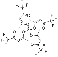 structure of CAS# 17499-68-2, Tetrakis(1,1,1-Trifluoro-2,4-Pentanedionato)-Zirconium;Zirconium(IV)Trifluoroacetylacetonate,99%;Zirconium Trifluoroacetylacetonate 98%;TRIFLUOROACETYLACETONE, ZIRCONIUM SALT