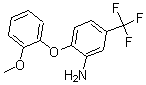 结构式 CAS# 175135-08-7, 2-(2-甲氧基苯氧基)-5-(三氟甲基)-苯胺