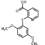 CAS#: 175135-77-0， 2-[(2,5-Dimethoxyphenyl)Sulfanyl]Nicotinic Acid