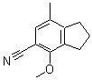 structure of CAS# 175136-10-4, 2,3-Dihydro-4-Methoxy-7-Methyl-1H-Indene-5-Carbonitrile;4-METHOXY-7-METHYLINDANE-5-CARBONITRILE;5-CYANO-4-METHOXY-7-METHYLINDANE