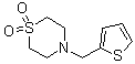 CAS 登录号：175136-91-1， 4-(2-噻吩基甲基)-硫代吗啉 1,1-二氧化物