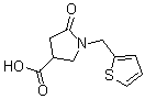 结构式 CAS# 175136-92-2, 5-氧代-1-(2-噻吩基甲基)-3-吡咯烷羧酸