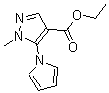 结构式 CAS# 175137-01-6, 1-甲基-5-(1H-吡咯-1-基)-1H-吡唑-4-羧酸乙酯