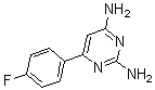 结构式 CAS# 175137-25-4, 6-(4-氟苯基)-2,4-嘧啶二胺