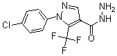 structure of CAS# 175137-34-5, 1-(4-Chlorophenyl)-5-(Trifluoromethyl)-1H-Pyrazole-4-carboxylic Acid Hydrazide;2-(4-Chlorophenyl)-3-(Trifluoromethyl)Pyrazole-4-Carboxylic Acid Hydrazide 97%;2-(4-Chlorophenyl)-3-(Trifluoromethyl)Pyrazole-4-Carboxylicacidhydrazide97%;2-(4-Chlorophenyl)-3-(Trifluoromethyl)Pyrazole-4-Carboxylic  Acid  Hydrazi