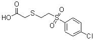CAS#: 175137-71-0， 2-([2-[(4-Chlorophenyl)Sulphonyl]Ethyl]Thio)Acetic Acid