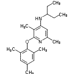 CAS#: 175140-00-8， 2-(Mesityloxy)-3,6-Dimethyl-N-(3-Pentanyl)-4-Pyridinamine
