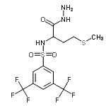 CAS 登录号：175202-22-9， N-[1-肼基-4-(甲硫基)-1-氧代-2-丁烷基]-3,5-二(三氟甲基)苯磺酰胺