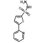 结构式 CAS# 175202-74-1, 5-(2-吡啶基)-2-噻吩磺酰肼