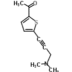 CAS 登录号：175203-63-1， 1-{5-[3-(二甲基氨基)-1-丙炔-1-基]-2-噻吩基}乙酮