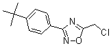结构式 CAS# 175204-40-7, 5-(氯甲基)-3-[4-叔丁基苯基]-1,2,4-恶二唑