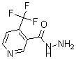 structure of CAS# 175204-84-9, 4-(Trifluoromethyl)Pyridine-3-Carboxylic Acidhydrazide;4-(Trifluoromethyl)Pyridine-3-Carboxylic Acidhydrazide  Discontinued  10/00;4-(Trifluoromethyl)Pyridine-3-Carboxylicacidhydrazide95+%;4-(TRIFLUOROMETHYL)PYRIDINE-3-CARBOXYLIC ACID HYDRAZIDE
