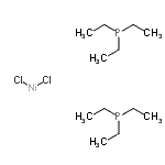 structure of CAS# 17523-24-9, Dichloronickel - Triethylphosphine (1:2);BIS(TRIETHYLPHOSPHINE)NICKEL(II) CHLORIDE