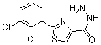结构式 CAS# 175276-87-6, 2-(2,3-二氯苯基)-4-噻唑羧酸酰肼