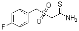 结构式 CAS# 175276-88-7, 2-(4-氟苄基磺酰基)硫代乙酰胺