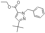 structure of CAS# 175277-04-0, 3-(1,1-Dimethylethyl)-1-(Phenylmethyl)-1H-Pyrazole-5-carboxylic Acid Ethyl Ester;ETHYL 1-BENZYL-3-(TERT-BUTYL)-1H-PYRAZOLE-5-CARBOXYLATE;ETHYL 1-BENZYL-3-TERT-BUTYLPYRAZOLE-5-CARBOXYLATE