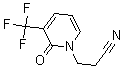 结构式 CAS# 175277-60-8, 1-(2-氰基乙基)-3-(三氟甲基)吡啶-2(1H)-酮