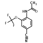 structure of CAS# 175278-19-0, N-[4-Cyano-2-(Trifluoromethoxy)Phenyl]Acetamide;4'-Cyano-2'-(trifluoromethoxy)acetanilide;4-Cyano-2-(trifluoromethoxy)acetanilide;4'-Cyano-2'-(trifluoromethoxy)acetanilide 97%