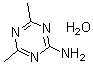 structure of CAS# 175278-59-8, 4,6-Dimethyl-1,3,5-Triazin-2-Amine Hydrate (1:1);4,6-Dimethyl-1,3,5-Triazin-2-Amine Hydrate, 95+%;2-AMINO-4,6-DIMETHYL-1,3,5-TRIAZINE HYDRATE;4,6-DIMETHYL-1,3,5-TRIAZIN-2-AMINE HYDRATE
